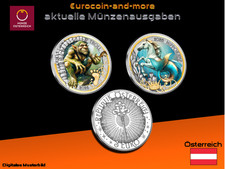 3 Euro Österreich 2026 - Münzserie Fantastische Fabelwesen 2 aktuelle Ausgaben
