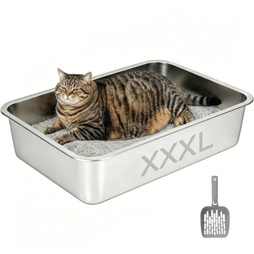 Xxl edelstahl katzentoilette - xxl,