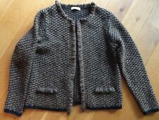 NEU Strickjacke, Alpaka Wolle,  M L , 38 40, schwarz braun