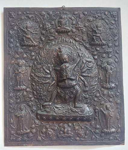 Tibet kupfer reliefbild - tibet,