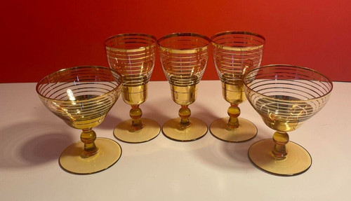 Sherry gläser 3er set - set, gold