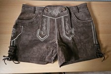 Damen Trachten Leder Shorts Hose Gr.40