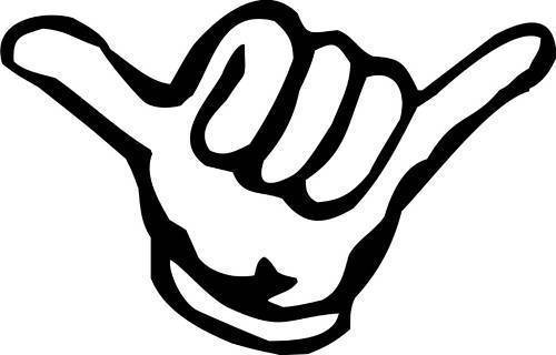 Hang loose aufkleber sticker - hang,