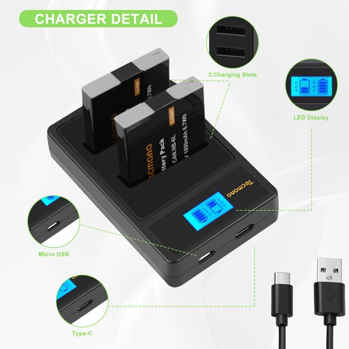 2x1800mah akku ladegerät - 2x1800mah, für