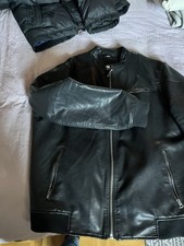 Herren Lederjacke Pull and