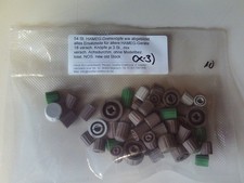 54 Stück HAMEG-Drehknöpfe für div. HAMEG-Geräte, NOS, H., (X-3)