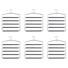 6x Zeller Mehrfach Hosenbügel