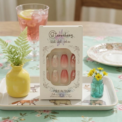 Ombre press nails - press,