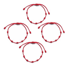 4 Stück Armband Rot Amulett