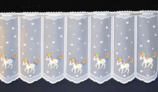  Einhorn Scheibengardine 8 Breiten Kindergardine Bistrogardine Mädchen Gardine 