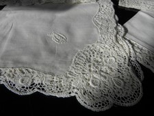 7 antike Taschentücher