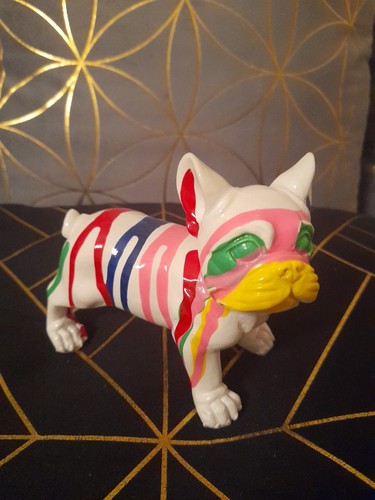 Bulldogge deko figur - bulldogge, in