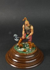 BARBARIAN "Scaly Axel" ACHILLEOS-STYLE! 90 mm Zinnminiatur Handbemalung in Öl!