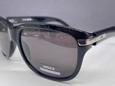 Mexx Sonnenbrille Damen Schwarz Rechteckig Quadratisch Panto Vollrand NP 105€