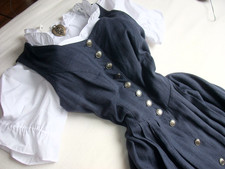 Daller Dirndl Trachtenkleid Balkonett Landhauskleid Kleid Dirndel Bluse Gr. 44