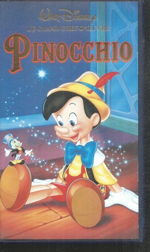 Pinocchio vhs kassette - pinocchio.,