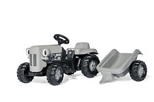 Rolly Toys Trettraktor little grey Fergie + Anhänger Kinderfahrzeug Tretfahrzeug
