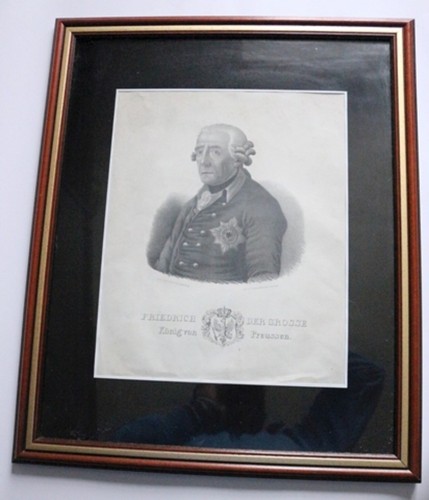 Lithografie friedrich der - "friedrich,