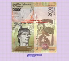 VENEZUELA  2000 BOLIVARES 2016
