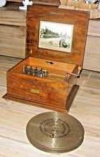 Polyphon Spieluhr Orgel 20 Platten 28cm Kalliope clock music box 20 discs 11"