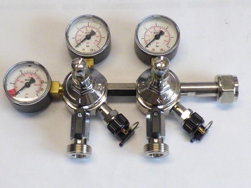 Co2 doppel druckminderer - co2, 2x