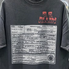 90s GG Allin Death Transcript