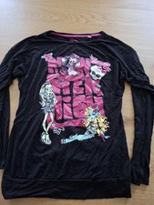 MONSTER HIGH 158/164 SHIRT SCHWARZ PINK LANGARM LANGARMSHIRT ansehen 