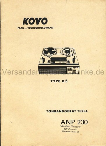 Kovo prag tonbandgerät tesla - kovo,