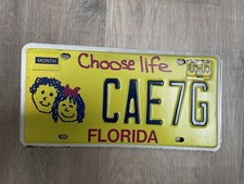 Florida / Choose Life / License Plate - L@@K