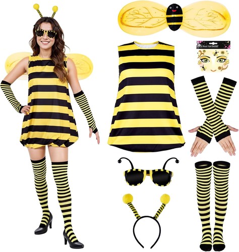 Bienen kostüm damen set kleid - bienen,