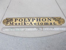Polyphon Schild (Replik) für 40er Wand- oder Stand Musikautomat mit Münzeinwurf