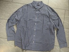 Luciano Hemd Langärmelig 4XL XXXXL Blau Kartiert