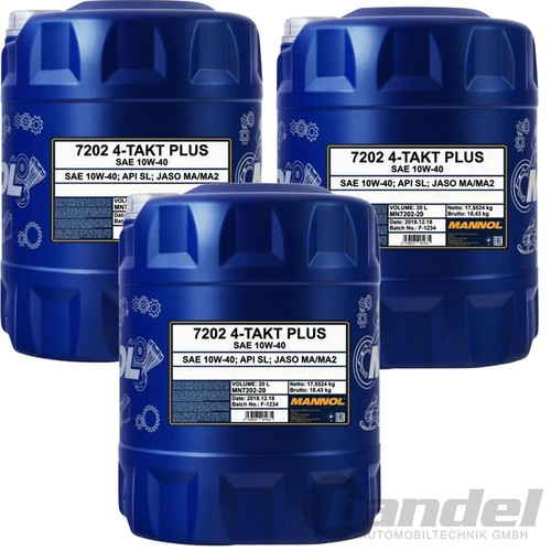 3x20 liter mannol takt plus - liter,