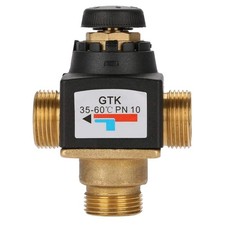 3-Wege Thermostatventil Messing DN20 für Warmwasser & Fußbodenheizung