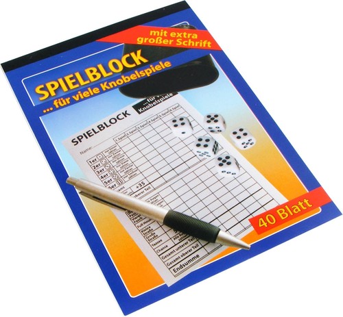 Spielblock würfelspiel knobel - spielblock,