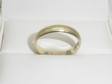 333 Gold Ring 8K Gelbgold Ehering 4,6 mm breit Trauring Gravur RG 66-21 mm 9154