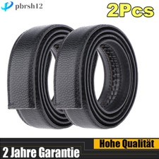 2x Men Ersatz Automatik Gürtel Ledergürtel Gürtelriemen Belts ohne Schnalle DE