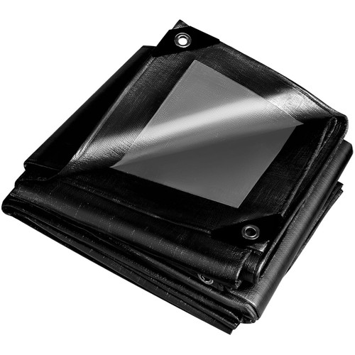 Schwarze gewebeplane 260g - schwarze, 260g/m²