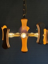 Vintage Holz Kronleuchter 60er