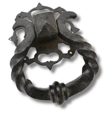 Schwerer Türklopfer aus Eisen – 729 g, antikes Design