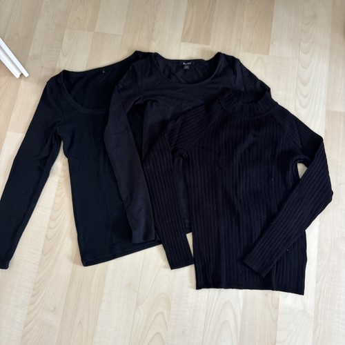 Langarm shirt set - langarm-shirt-set,, schwarz