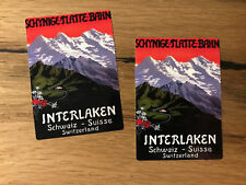 2x Schweiz Oldschool Aufkleber Travel Bus Oldtimer Vintage Alpen Rally TR015
