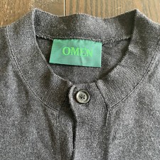 OMEN Thomas i Punkt - Strickjacke, Schurwolle, Grau
