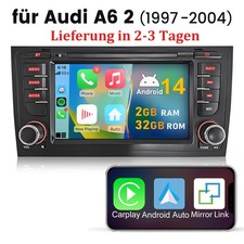 Android14 Autoradio Für Audi A6/4B2/4B5/C5 1997-2005 Carplay GPS NAVI BT RDS SWC