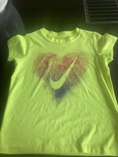 NIKE Sport T Shirt grün neon  Gr 6 J DRI FIT