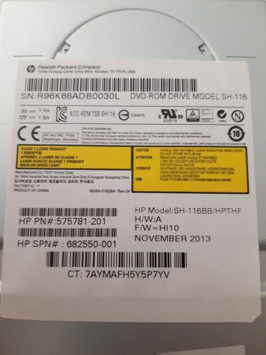 Laufwerk dvd rom sh - , hp