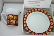 Kütahya Vakko 2 Espressotassen Mokkatassen mit Untere - Türkischer Kaffee NEU