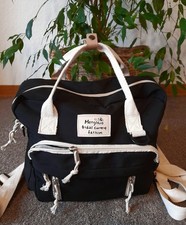 2in1 Handtasche/Rucksack, Schwarz, Mittel, leicht, Neuw. Stoff