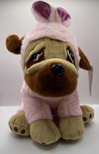 Kuscheltier Mops Pink Hasen