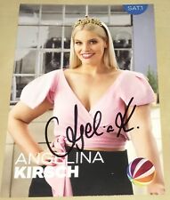 Angelina Kirsch Original signierte Autogrammkarte Autogramm Karte Model Sat 1 #9